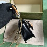 Gucci Mini Bamboo 1947 Black Leather - 18.5x12x5.5cm - 3