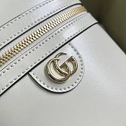 Gucci Mini Bamboo White Shoulder Bag - 15.5x13.5x4cm - 2