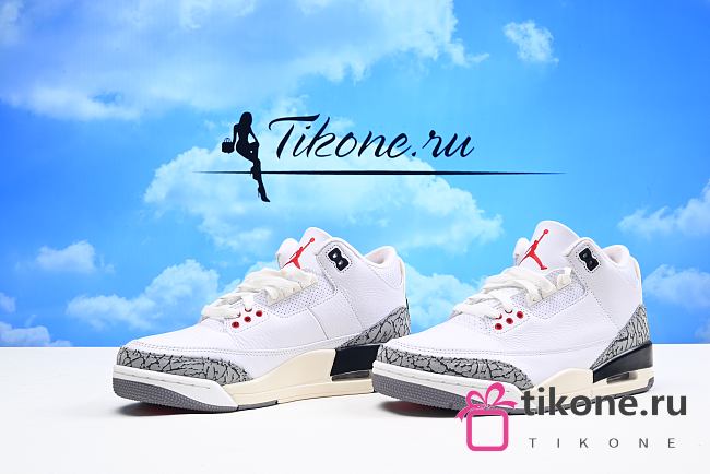 AJ3 Retro White Cement Shoes - 1