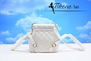 Chanel 22k White Bucket Bag  - 3