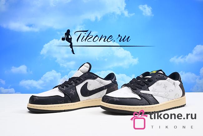 Louis VuittonxNike KO Low Black/ White Shoes - 1