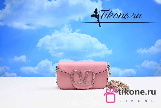 Valentino Garavani Pink Vlogo 20cm - 1