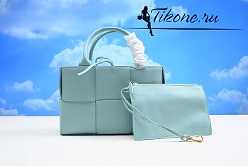 Bottega Veneta Arco Blue Tote Bag 25cm