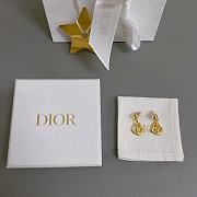 Dior Gold Heart Earrings - 2