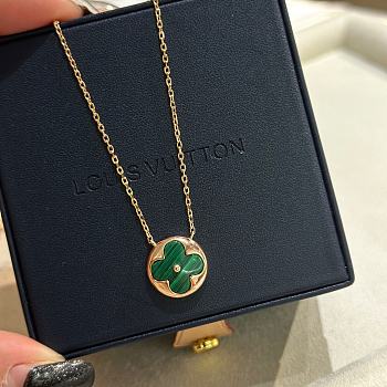 Louis Vuitton Green Clover Necklace