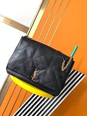 YSL Maxi Black Lambskin Bag - 43×29×9cm - 1