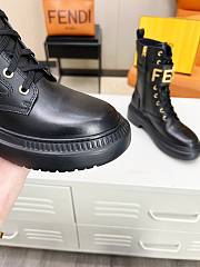 Fendi Graphy Black Leather Boots - 3