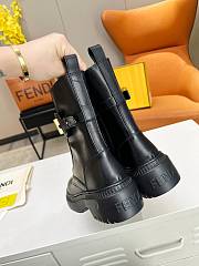 Fendi Graphy Black Leather Boots - 2