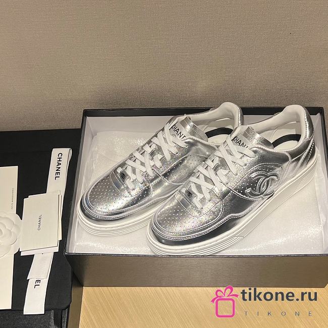 Chanel Silver Trainer - 1