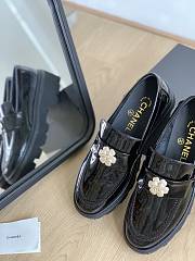 Chanel Shiny Black Loafers Oxford - 2