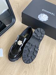 Chanel Shiny Black Loafers Oxford - 4