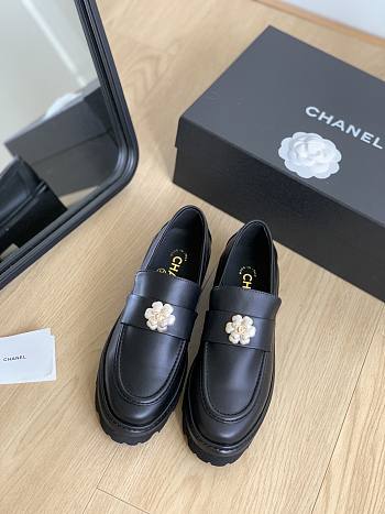 Chanel Black Loafers Oxford