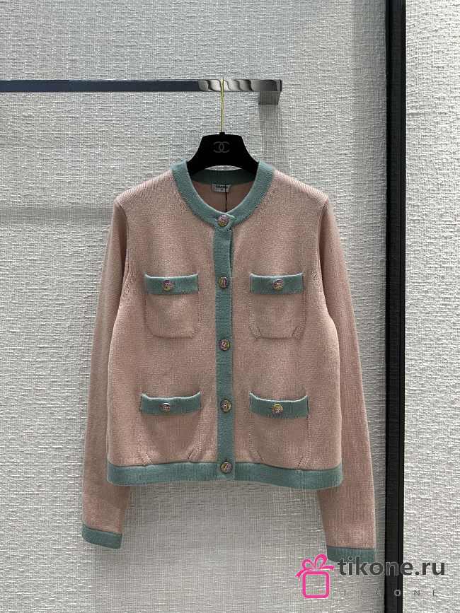 Chanel Pink Cardigan - 1