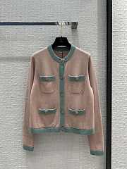 Chanel Pink Cardigan - 1