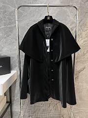 Chanel Black Cape Long Coat - 1