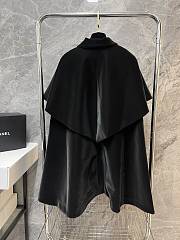 Chanel Black Cape Long Coat - 4