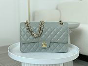 Chanel Medium Light Blue Caviar Gold Hardware 25cm - 1