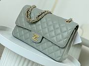 Chanel Medium Light Blue Caviar Gold Hardware 25cm - 3