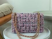 Chanel Tweed Quilted Flap Viola 25cm - 5