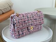 Chanel Tweed Quilted Flap Viola 25cm - 2