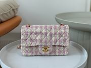 Chanel Tweed Quilted Mini Flap Pink 20cm - 1