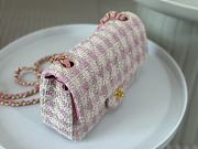 Chanel Tweed Quilted Mini Flap Pink 20cm - 5