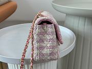 Chanel Tweed Quilted Mini Flap Pink 20cm - 4