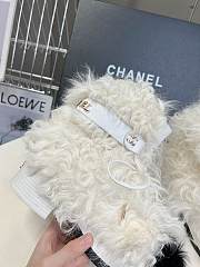 Chanel Shearling White Boots - 2