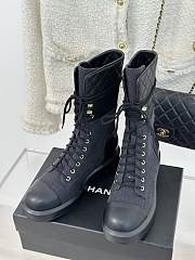 Chanel Navy Jean Boots - 5