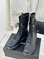 Chanel Black Lambskin Boots - 3