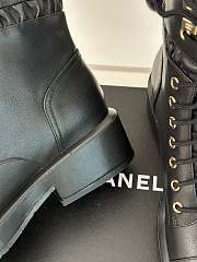 Chanel Black Lambskin Boots - 2