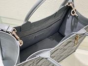 Dior Lady Large Tote Grey Leather 36cm - 2