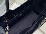 Dior Lady Large Tote Black Grey Leather 36cm - 5