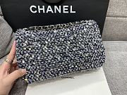 Chanel Tweed Flap Bag Dark Bkue 25cm - 4