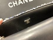 Chanel Tweed Mini Flap Bag Dark Blue 20cm - 4