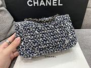 Chanel Tweed Mini Flap Bag Dark Blue 20cm - 2