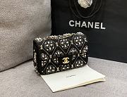 Chanel Black Velvet Light Gold Hardware 20cm - 3