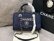 Chanel Deauville Bowling Blue Bag 28cm - 1