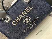 Chanel Deauville Bowling Blue Bag 28cm - 5