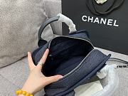 Chanel Deauville Bowling Blue Bag 28cm - 4