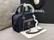 Chanel Deauville Bowling Blue Bag 28cm - 3