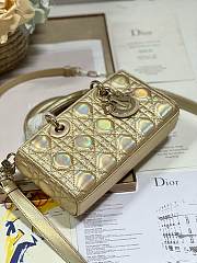 Christian Lady Dior D-Joy Shiny Gold - 26x22x16cm - 2