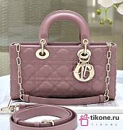 Dior Lady D-Joy Violet Bag - 26x13.5x5cm - 1