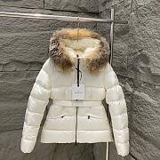 Moncler White Short Down Jacket - 1