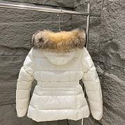 Moncler White Short Down Jacket - 5