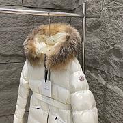 Moncler White Short Down Jacket - 3