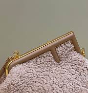 Fendi First Small Light Pink Shearling - 26x18x9.5cm - 3