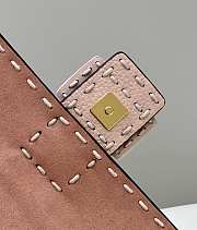 Fendi Baguette Wool Pink - 27x15x6cm - 5