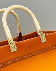 Fendi Sunshine Orange Large Tote - 40×17×37cm - 2