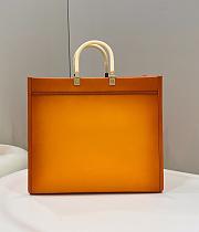 Fendi Sunshine Orange Large Tote - 40×17×37cm - 5